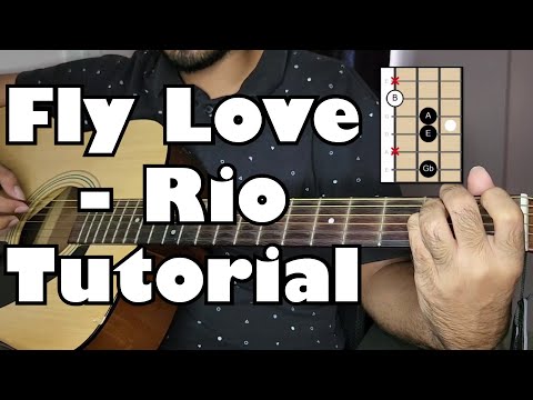 Fly Love from Rio Acoustic Guitar Tutorial | Slap Strumming and Original Key