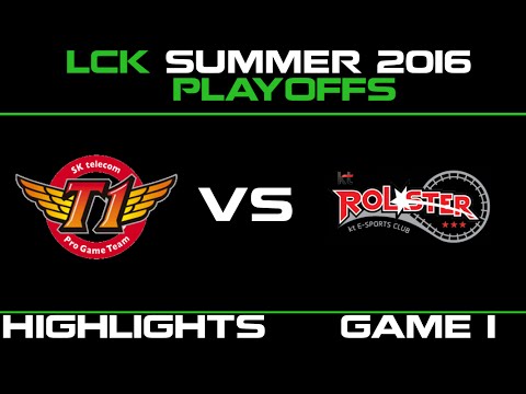SKT vs KT Game 1 Highlights LCK Champions Summer Playoffs 2016 SK Telecom T1 vs KT Rolster   KT vs S