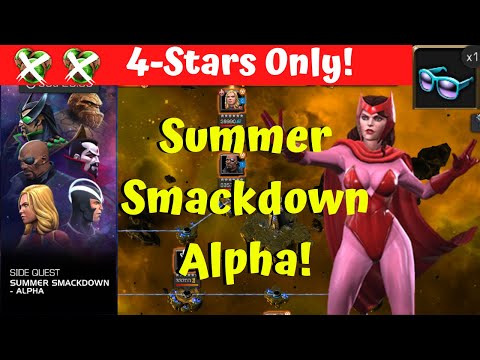 4-Stars Only! Summer Smackdown Boss Rush Alpha Week 1! Itemless - Marvel Contest of Champions