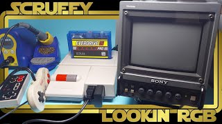 NES RGB MOD no drill pallet switch & PVM set up