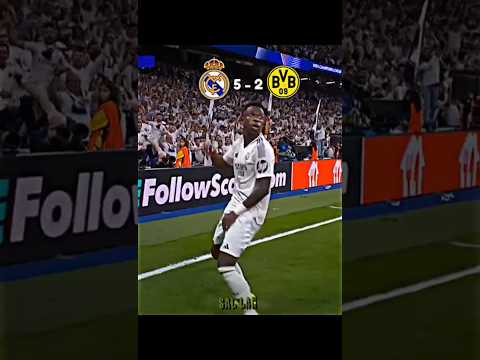 Real Madrid vs Dortmund 5 - 2  Highlights #realmadrid #dortmund #viníciusjúnior #rodrygo #highlights