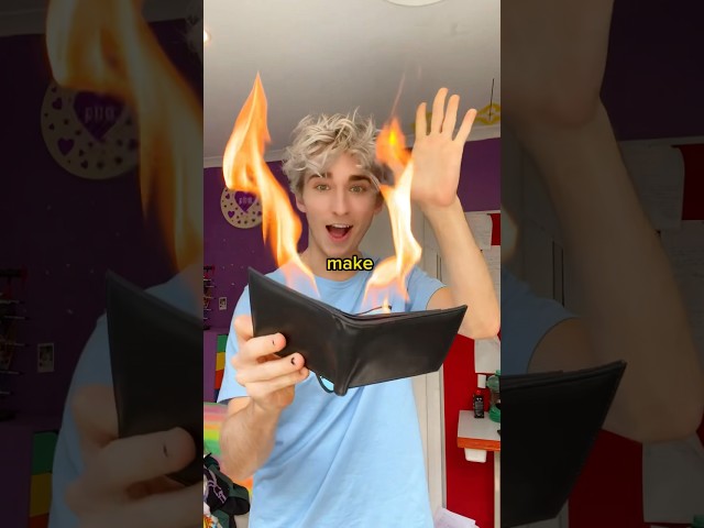 Vídeo relacionado con lalago Klein Premium Magic Flaming Fire Wallet, Cartera Mágica de Fuego de Llama para Espectáculos, Cartera de Truco de Mago de Llama, Magician Stage Street Imaginable Magic Show Requisisite