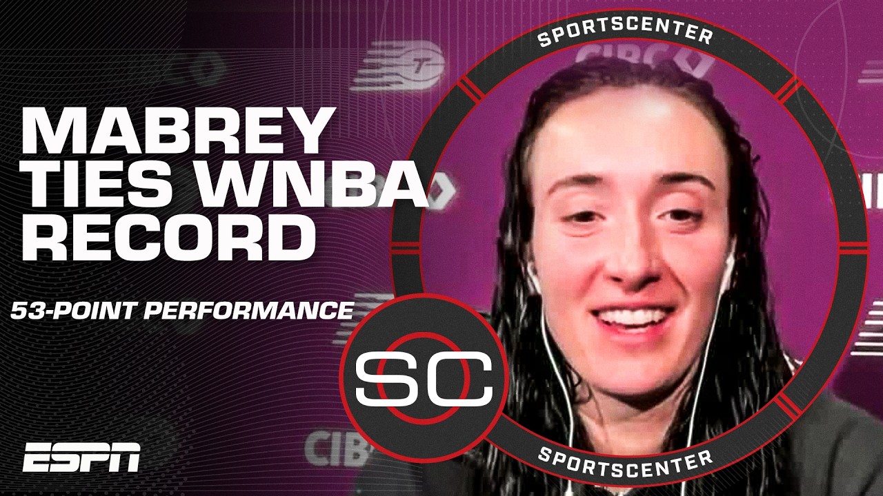 HISTORY 🔥 Marina Mabrey on tying the WNBA single-game scoring record with 53 PTS | SportsCenter
