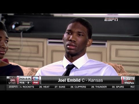 2014 NBA Draft Joel Embiid No. 3 Overall Pick