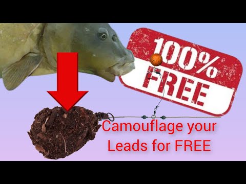 how to- carp fishing tips. camouflage your leads.                           #carpfishing #fishing