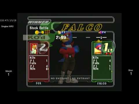 GSS 71 SSBM - Morph (Fox) vs. Stus (Falco) - Melee WR2