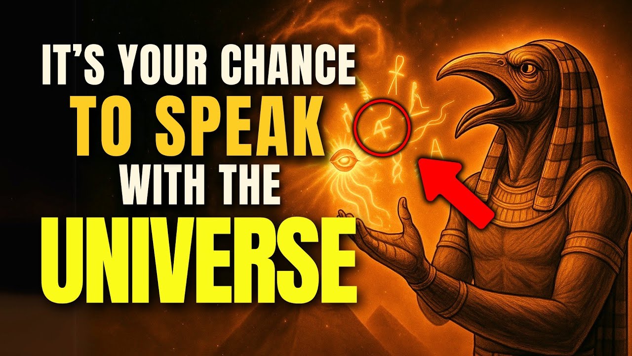 THIS VIDEO appeared to HELP YOU! Thoth’s SECRET to SPEAKING with the UNIVERSE (never revealed)