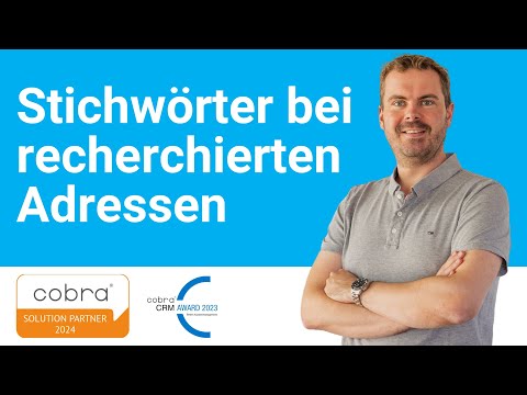 Stichwörter bei recherchierten Adressen hinzufügen oder entfernen