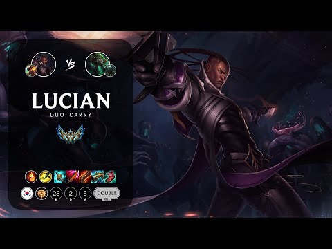 Lucian ADC vs Twitch - KR Challenger Patch 14.3