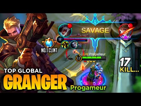 Granger SAVAGE! 90% Winrate,100% No Mercy [Top Global Granger] by Progameur - Mobile Legends