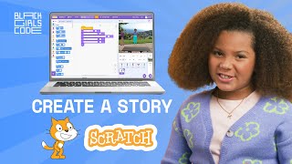 How to Code a Story in Scratch | Episode 5/8 of Code Along Jr. from Black Girls Code