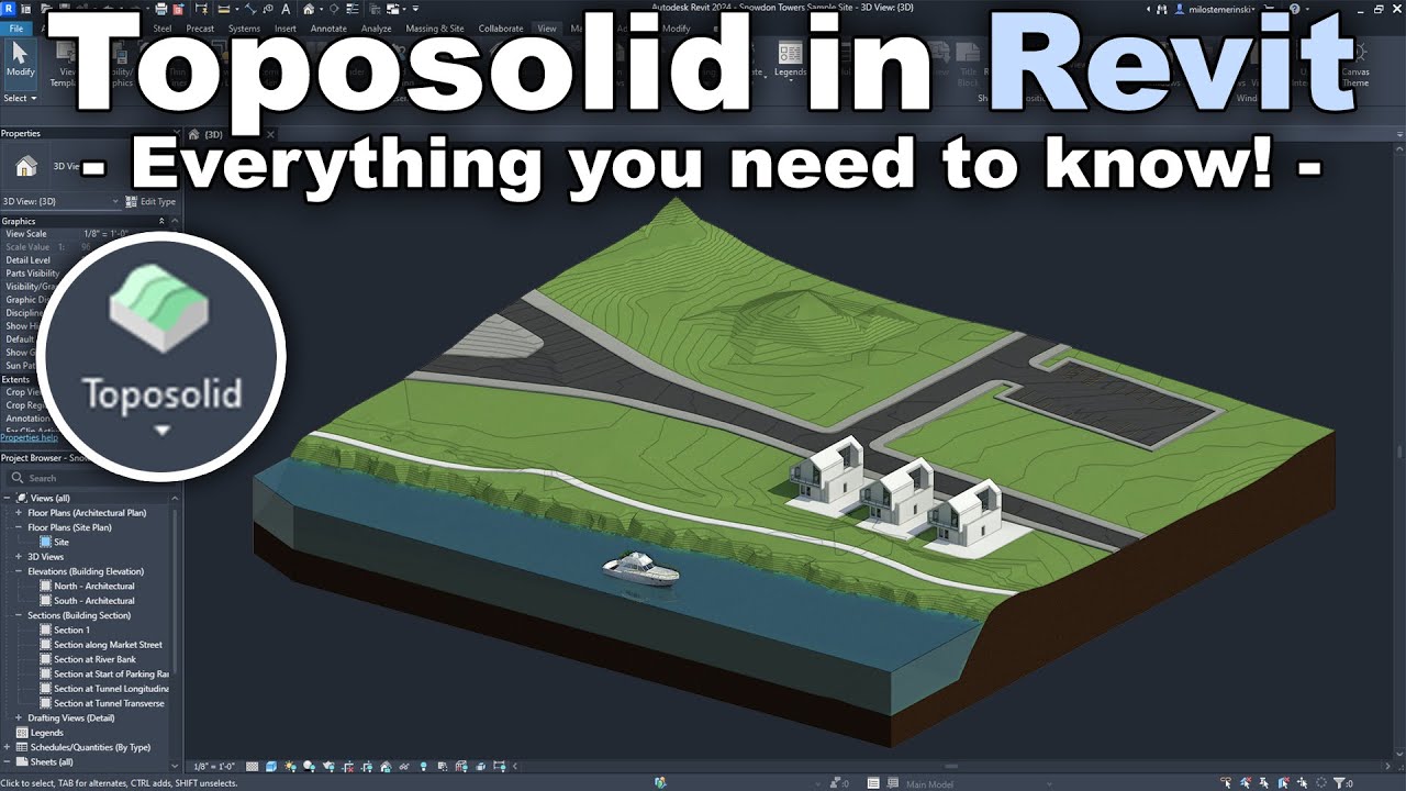 Revit Toposolid - Complete Revit 2024 Tutorial