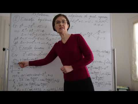 Ecuatii algebrice de grad superior