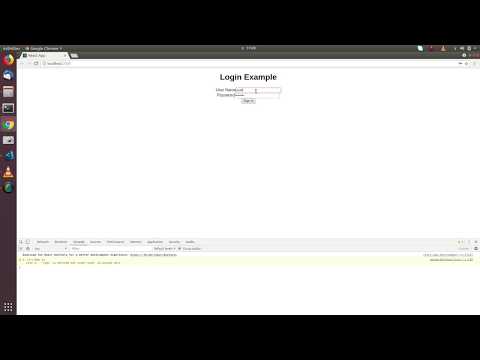 React Login Form Example[3]: using react state variable