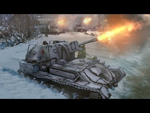 Company of Heroes 2 - German railway artillery 4 squad wipe