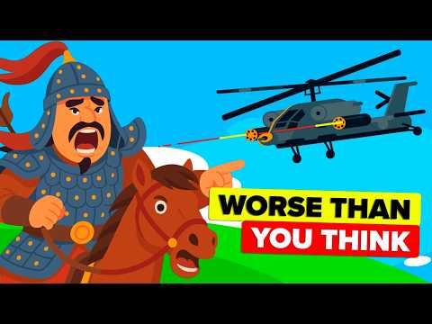 What If a Single Modern Apache Helicopter Time Travelled to Mongol Empire