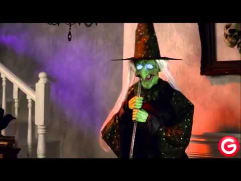 Halloween Haunted House animated Witch Cauldron - TheHorrorDome.com