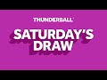 The National Lottery Thunderball draw results from Saturday 01 March 2025
