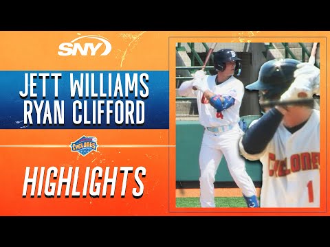 Thumbnail for Jett Williams blasts 1st Brooklyn HR, Ryan Clifford collects 2 hits | Mets Prospect Highlights | SNY by Jett Williams