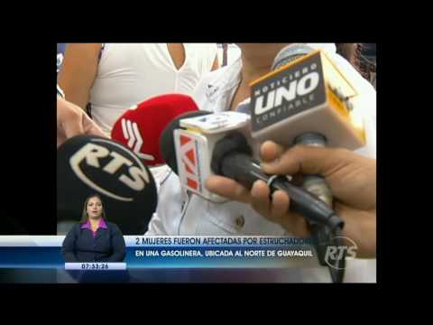 Dos mujeres fueron víctimas de estruchadores en una gasolinera al norte de Guayaquil
