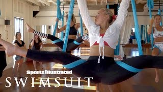 Aerial Yoga: 2018 #SISwimSearch Finalists Take The Challenge | Candids | Sports Illustrated Swimsuit