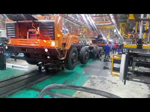 Manufacturing production of ashok leyland vehicle