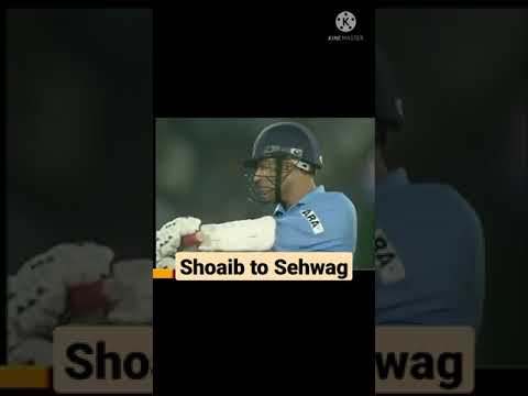 Shoaib Akhtar vs Virender Sehwag, Pak VS Ind cricket match