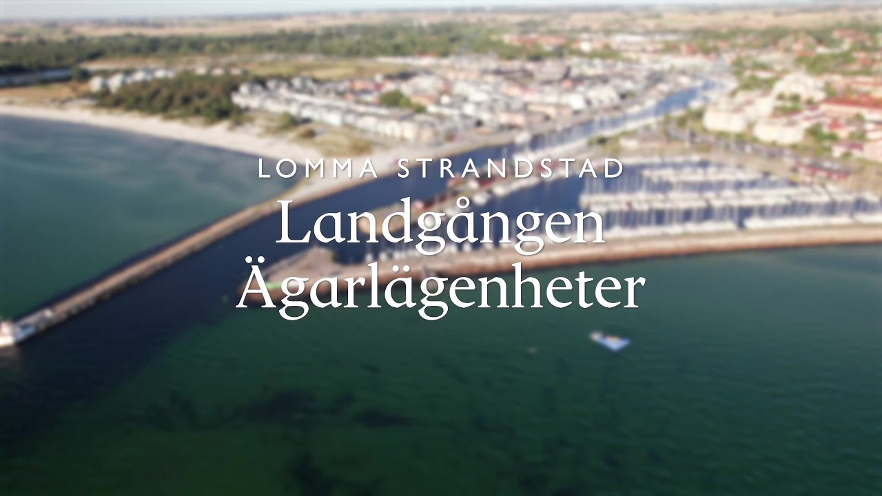 Lägenhet på Landgången Lomma strandstad Lomma kommun - video