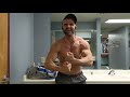 Back training today posing/flexing after workout number 1