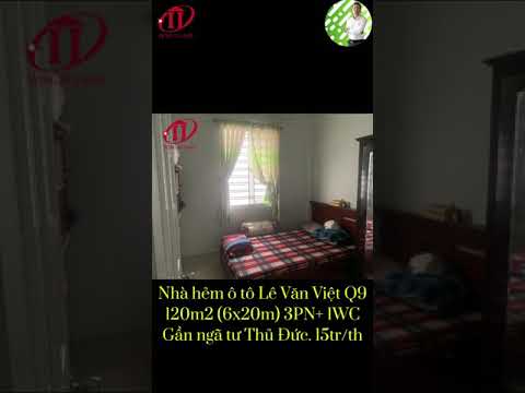 HUNGVILAND - Cho thuê nhà hẻm ô tô 5m / Lê Văn Việt, Hiệp Phú Q9.1/12/2021