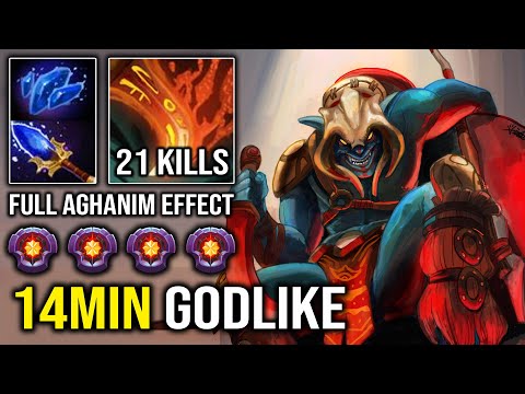 SUPER HUSKAR SPAMMER Pro Armlet Toggle 14Min Godlike Full Aghanim Effect with 21Kills Dota 2