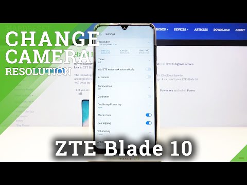 Choose Photos Resolution in Camera Settings - ZTE Blade 10