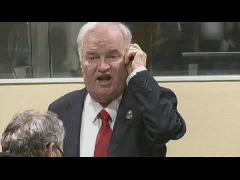 Schreeuwende Mladic verwijderd: dit zijn de beelden