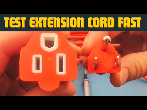 Part of a video titled How To Test An Extension Cord With A Multimeter - YouTube