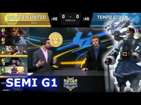 Gold Coin United vs Tempo Storm Game 1 | Semi Finals S7 NA CS Summer 2017 | GCU vs TS G1 1080p