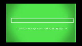 [Perfex CRM Modules - Purchase Management] Create Item in Admin and Vendor Portal