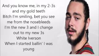 White Iverson - Post Malone | Lyric Video