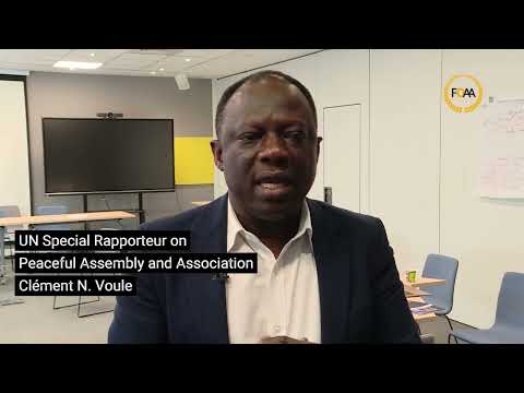 UNSR Clément Voule talks with victims and civil society on advancing accountability