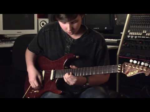 Incredible 14 year old shredder on guitar- Anton Oparin "And Now"