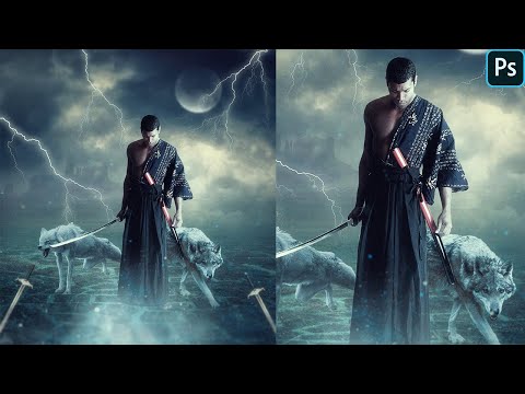 Wolf Samurai Spirit Photo Manipulation Tutorial || Hasan Mia