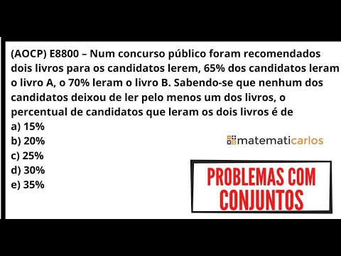 Problemas com Conjunto com Diagrama de Venn - QUESTÃO 22 - E8800