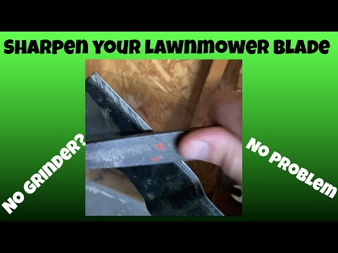 Sharpen A Lawnmower Blade With A File