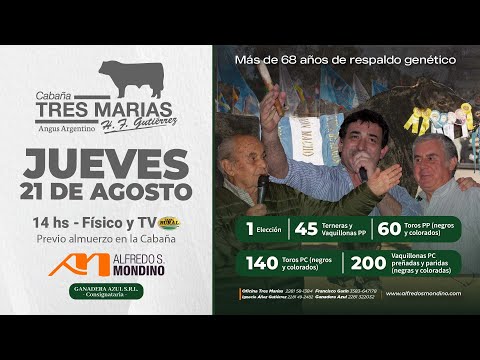 🔴EN VIVO | Remate Cabaña TRES MARÍAS | Alfredo S. Mondino, 21-08-24🔴