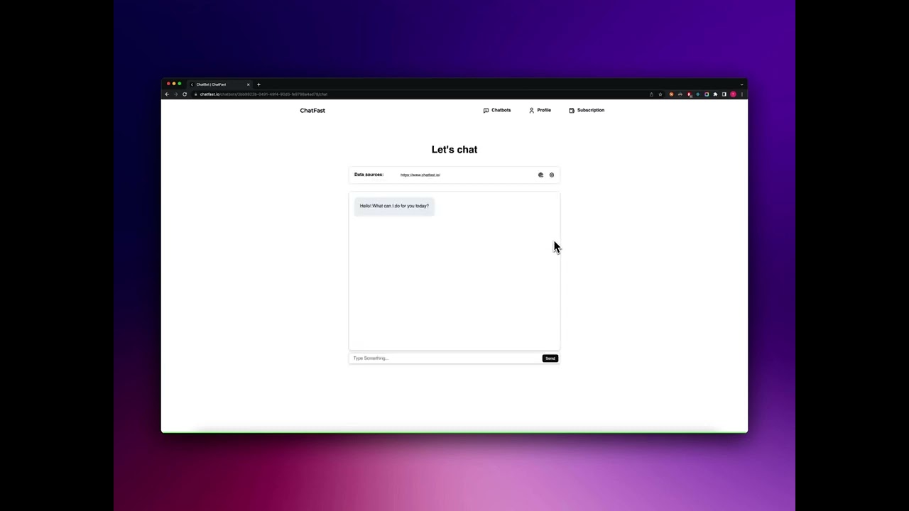 ChatFast tutorial
