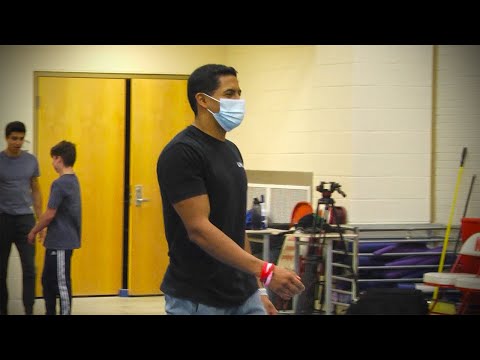 American Ninja Warrior Helps Out Naperville Central Gymnastics