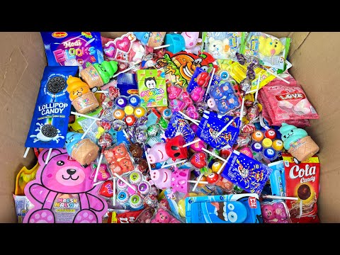 Unpacking So Many Lollipop, Candy, Marshmallow, Gummy, and Put Into The Box | ASMR