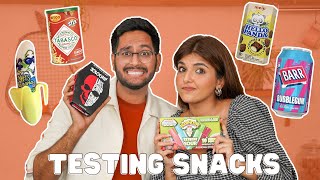 Testing International Snacks with  @Ashi Khanna | Did We Like Anything🤢 |Tested by Shivesh