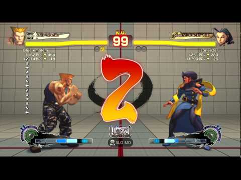 USFIV~ Guile (Blue Emblem) vs.  Rose (soneezer) HD
