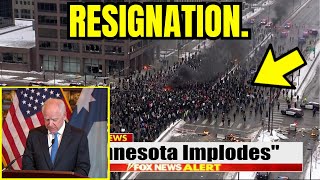 ALL HELL BREAKS LOOSE!! Minnesota Governor Walz CAVES as Trump's Marines STORM Anti-ICE Mob!