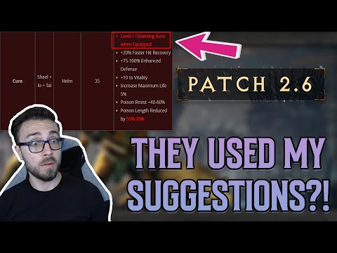 They Used My Changes?!? Patch 2.6 Notes | Runeword Breakdown and Analysis Diablo 2 Resurrected